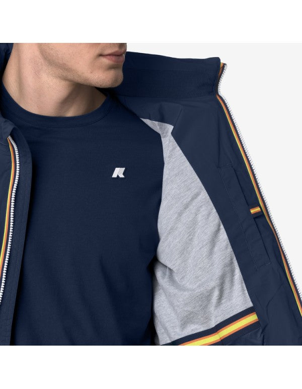 Amaury Stretch Nylon Jersey Blue Insignia Jacket