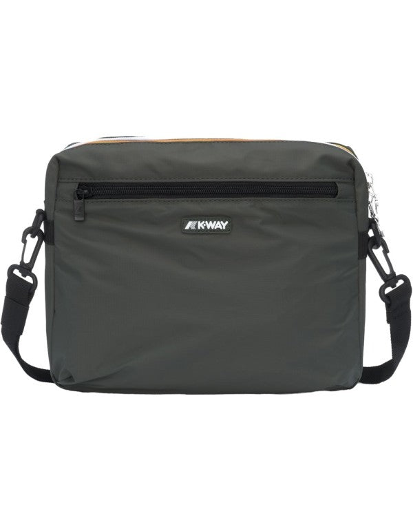 Moire Green Blackish Purse