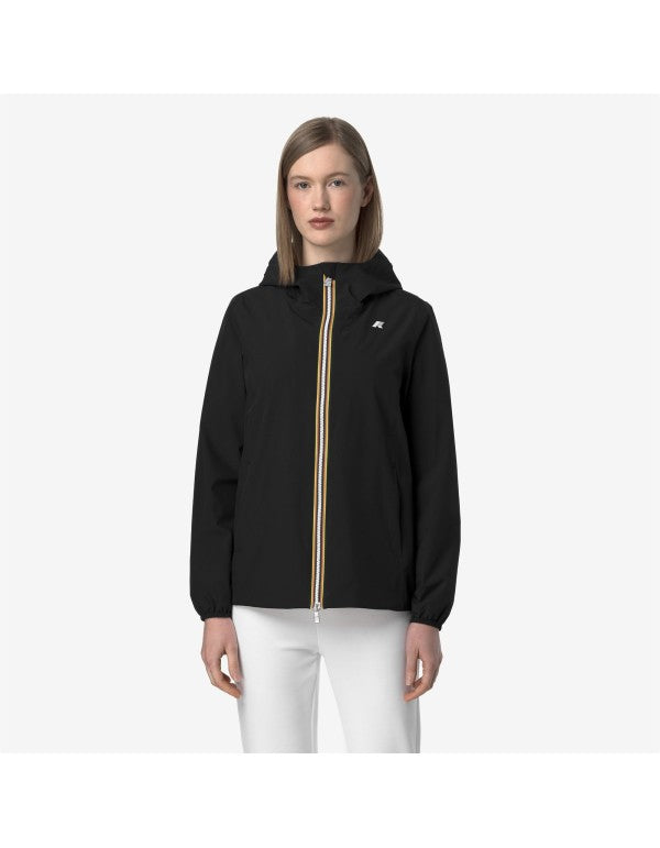 Marguerite Stretch Poly Jersey Blue Depth Jacket