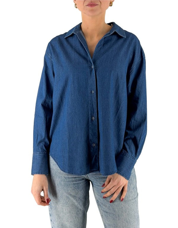 Camicia Cristal Chambray M Sb Emb Blu