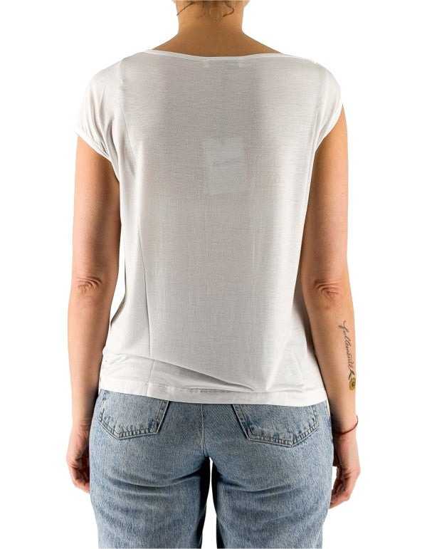 T-shirt Con Nodo Bianca Ma148