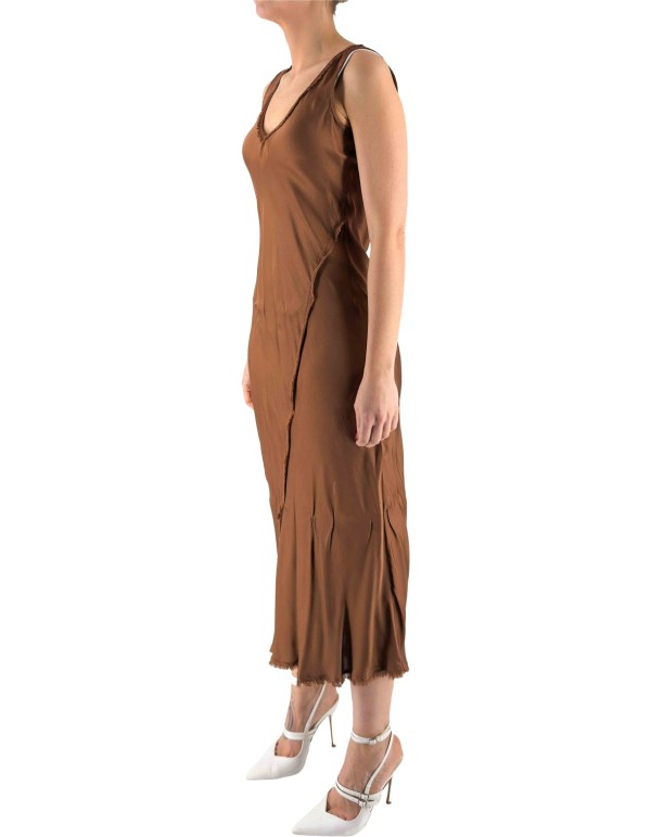 Cocoa Fringed Dress Ma143