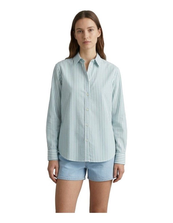 Meredith Cotton Sb Stripes V 53 Emb Women's Shirt