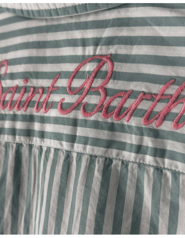 Meredith Cotton Sb Stripes V 53 Emb Women's Shirt
