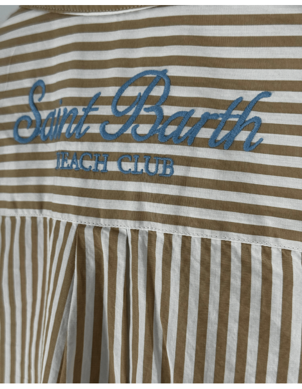 Camicia Brigitte Cotton Sb Beach Stripes V 11 Emb