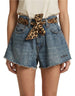 Denim Shorts Arizona Denim Cotton Pastel Leopard 19