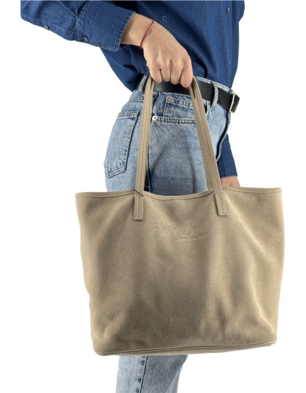 Borsa City Bag Suede Beige