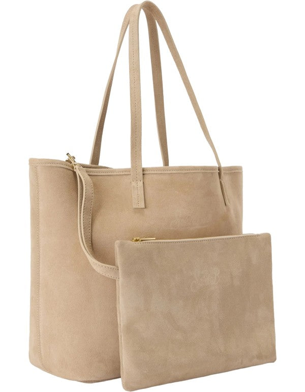 Borsa City Bag Suede Beige