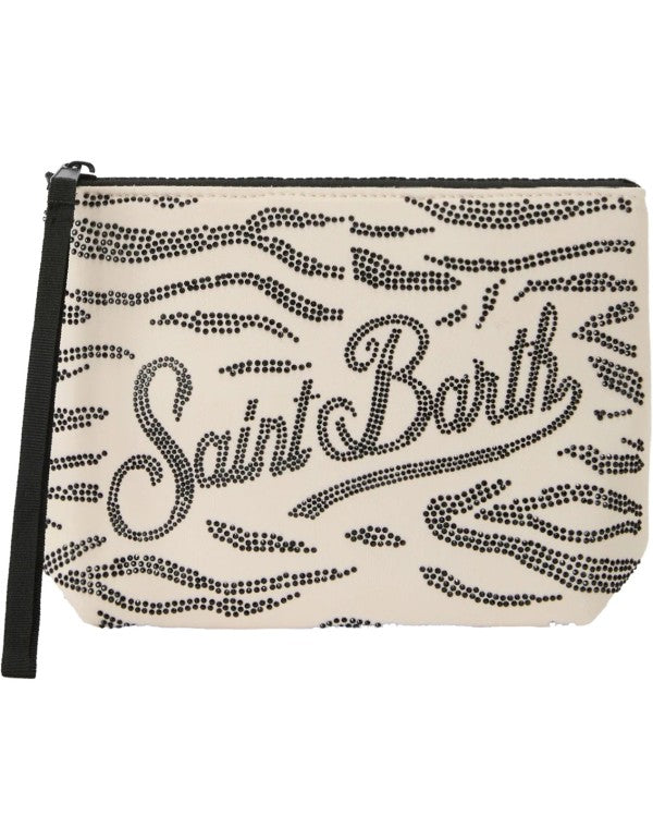 Pochette Aline Strass Zebra 1000