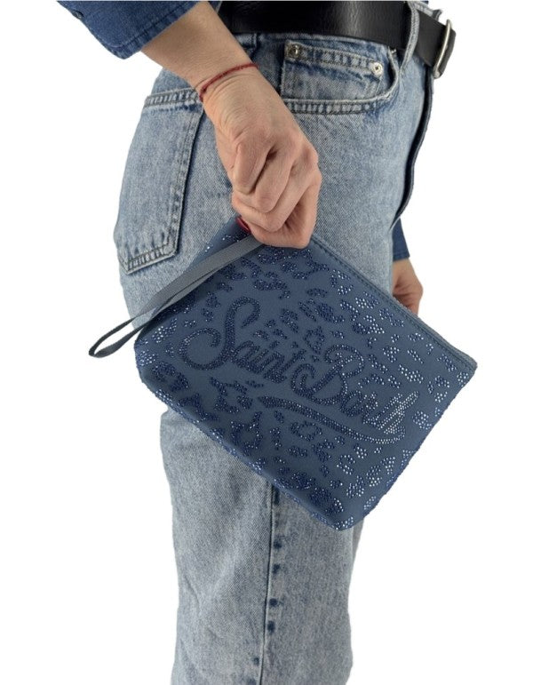 Pochette Aline Strass Leopard 36