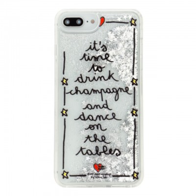 Silvia Tosi | Cover Liquid Champagne Per iPhone 8+ 7+ 6+ 6S+ Argento | BEN_ST8P-CHAMPAGNE
