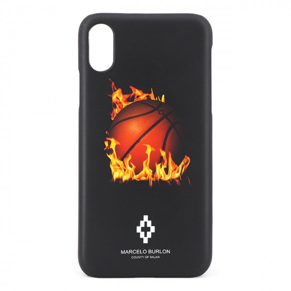 Marcelo Burlon | Fireball Cover iPhone X Nero | MBU_MX-FIREBALL