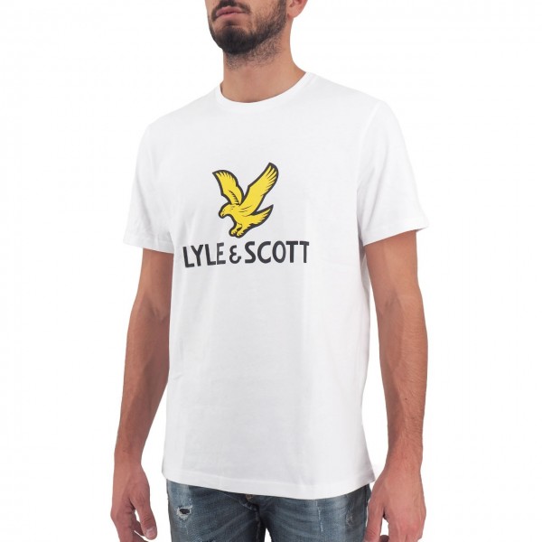 Lyle & Scott | Logo T-shirt Bianco | LYS_MLSTS1020V 626