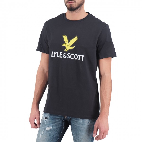 Lyle & Scott | Logo T-shirt Nero | LYS_MLSTS1020V 572