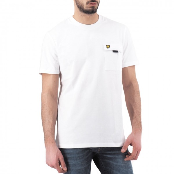 Lyle & Scott | Chest Pocket T-shirt, Bianco | LYS_TS1236V 626