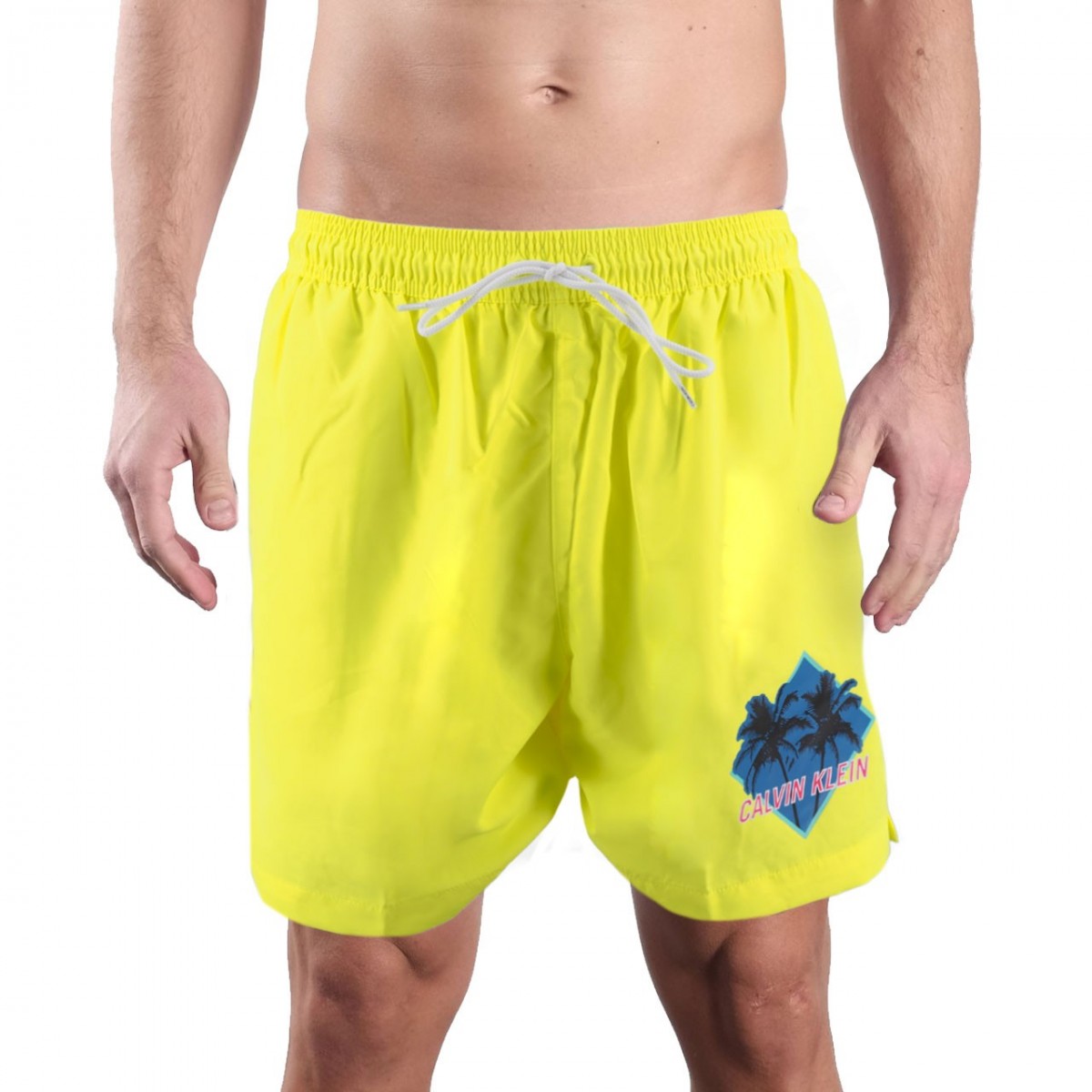 Calvin Klein | Wave Swimsuit, Yellow | CKL_KM0KM00431ZAA