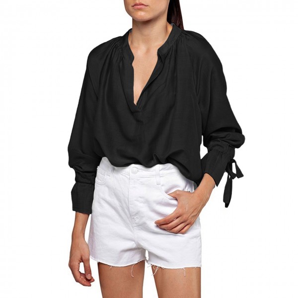 Replay | Blusa Oversize Fit, Nero | RPY_W2312 .000.83038. 098