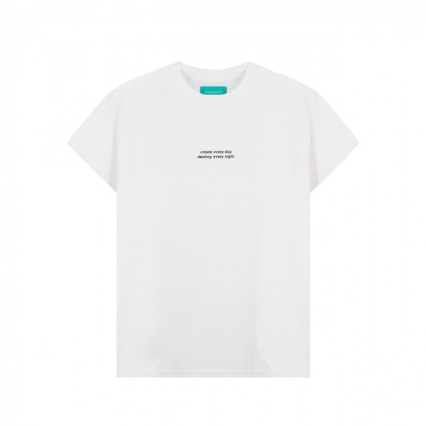 Backsideclub | T-Shirt Requirments, Bianco | BSC_TH 132 CREATE WHT