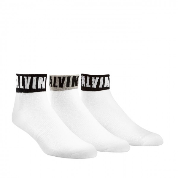 Calvin Klein | Calzini Cotton Blend 3 Pack, Bianco | CKL_ECA376-H60