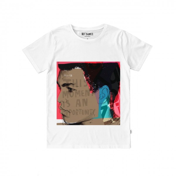 Ko Samui | Graphic Sangfroid T-Shirt, Bianco | KSU_TT C72 SANGFROID WHT
