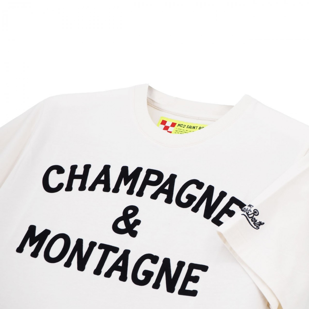 MC2 Saint Barth | Classic T-Shirt Champagne & Mountains, White | MC2 ...