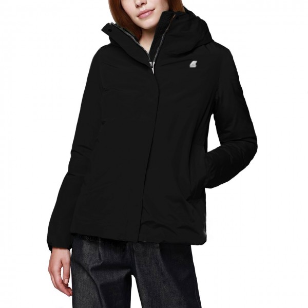 K-Way | Marguerite Thermo Sateen, Nero | KWAY_K007HD0 USY