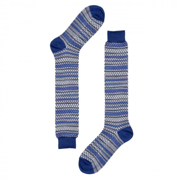 Red Sox | Braided Jacquard Long Sock, Blue | RSX_64886G V0270