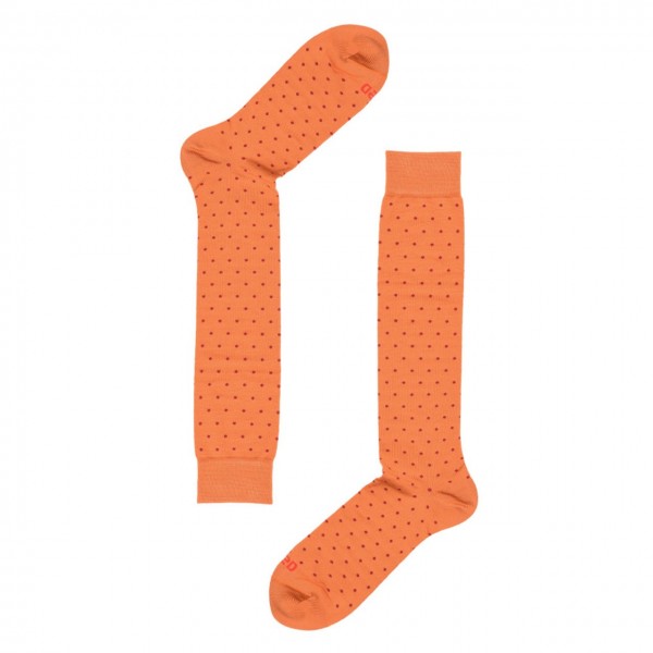 Red Sox | Wool Pois Long Socks In Wool, Orange | RSX_63458G V4792