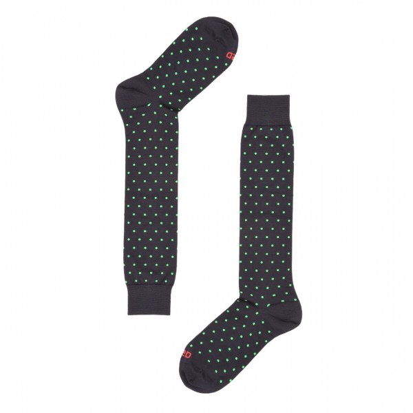 Red Sox | Wool Polka Dot Long Sock, Blue | RSX_63458G V4211