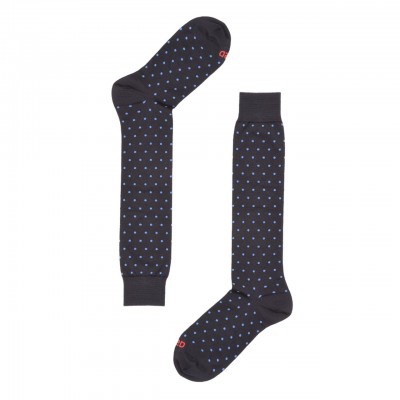 Red Sox | Wool Polka Dot Long Sock, Blue | RSX_63458G V2026