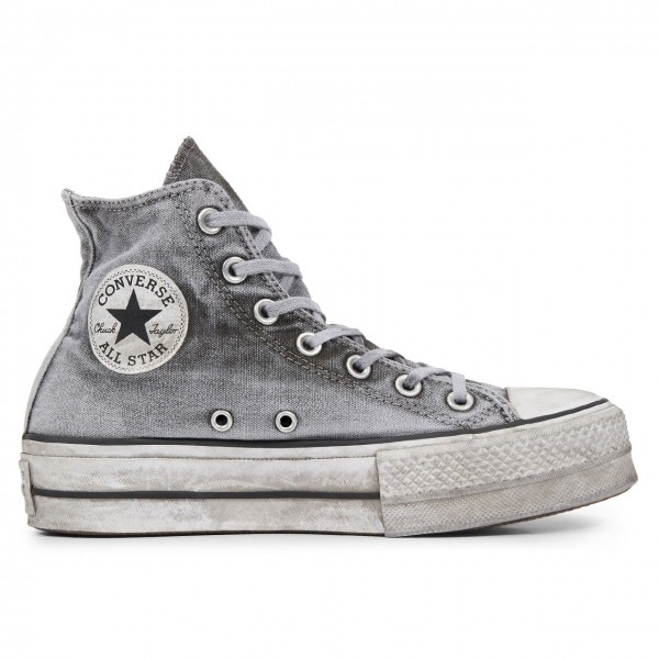 Chuck Taylor All Star Lift Smoked Canvas High Top, Gray