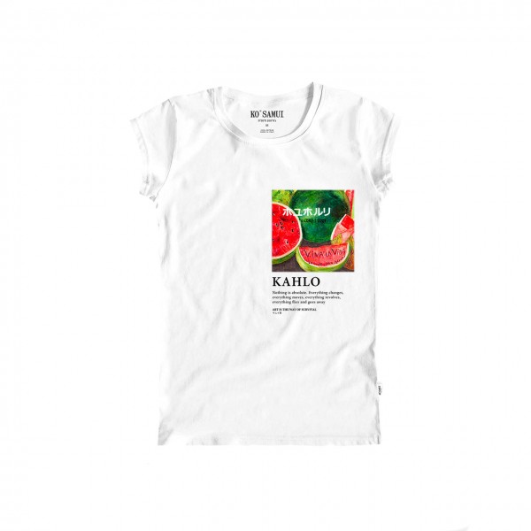 Watermelon Art T-Shirt, Bianco