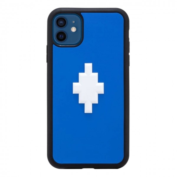 Cover 3D Cross Blue iPhone 12 Mini, Blu