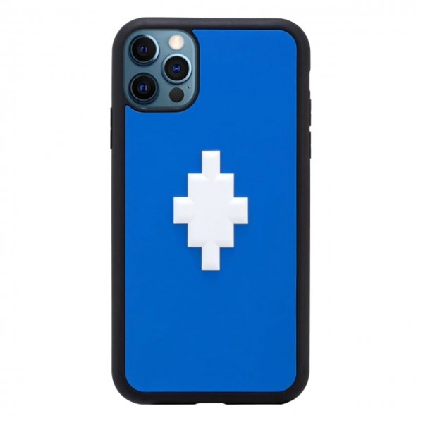 Cover 3D Cross Blue iPhone 12 Pro Max, Blu
