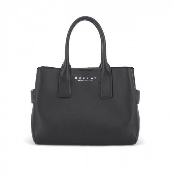 Handbag With Shoulder Strap, Black