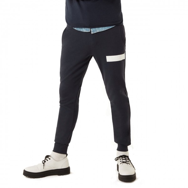 Sweatpants With Transfer Writing, Blue