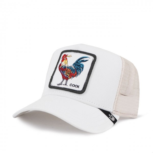 Cappello Da Baseball Cock Bianco