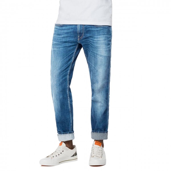 Jeans Slim Fit Anbass 573 Bio, Blu