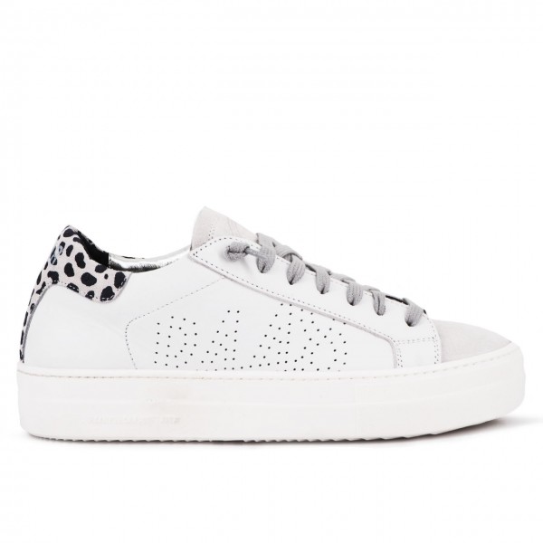 Thea Leopard / White Sneaker, White