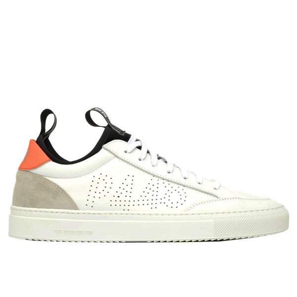 Sohosocks White / Orange Sneaker, White