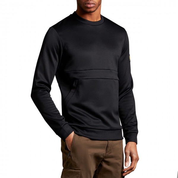 Zip Pocket Sweatshirt, Black