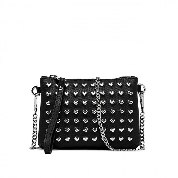 Numbers Small Clutch Bag, Black