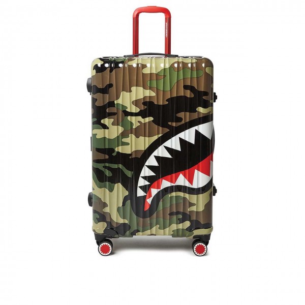 Camo Shark Mouth Luggage Large