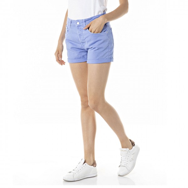 Anyta Rose Label Denim Shorts, Blue