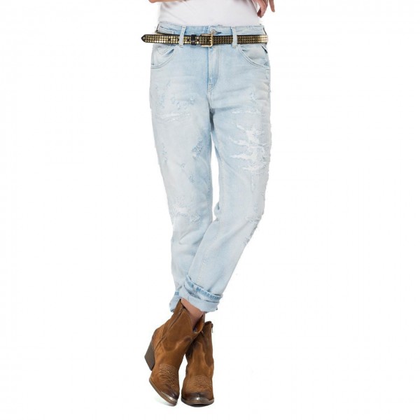 Jeans Boy Fit Marty Rose Label, Blu