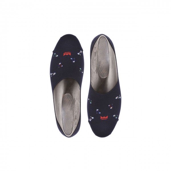 Shoe Liner Print Icon, Blue Red