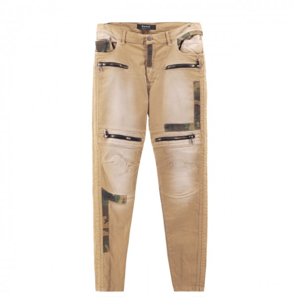 Desert Camouflage Biker's Pants, Beige