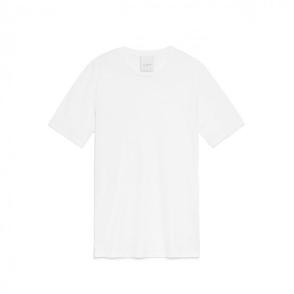 T-Shirt Jersey In Modal, Bianco