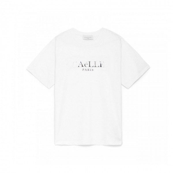 Crewneck T-Shirt In Jersey, White
