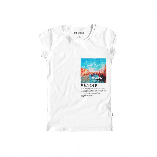 Rivus Art T-Shirt, Bianco